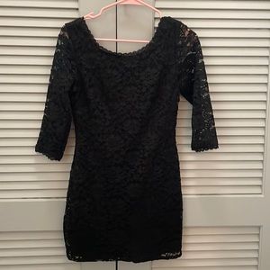 Beautiful black lace bodycon dress